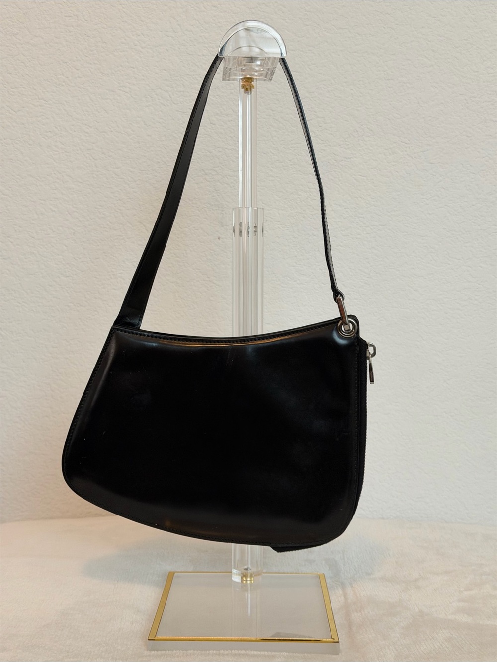 Bally Asymmetrical Leather Shoulder Bag